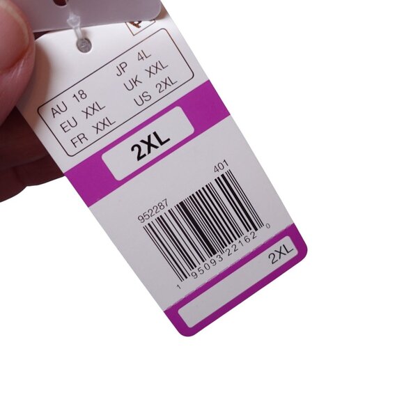 NWT b.tempt'd by Wacoal b.wow'd Wirefree Bralette Bra Sz 2XL Blue Scalloped Edge - Picture 6 of 6